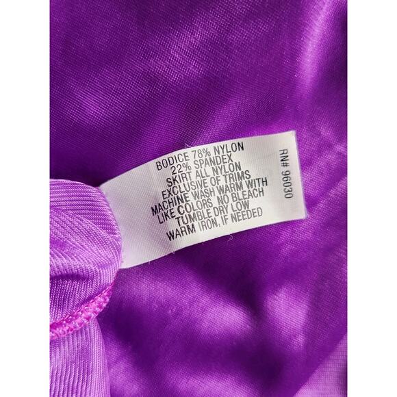 Vintage Shadowline Purple Lace Bodice Nylon Nightgown Women’s Large #31737 - Picture 6 of 9